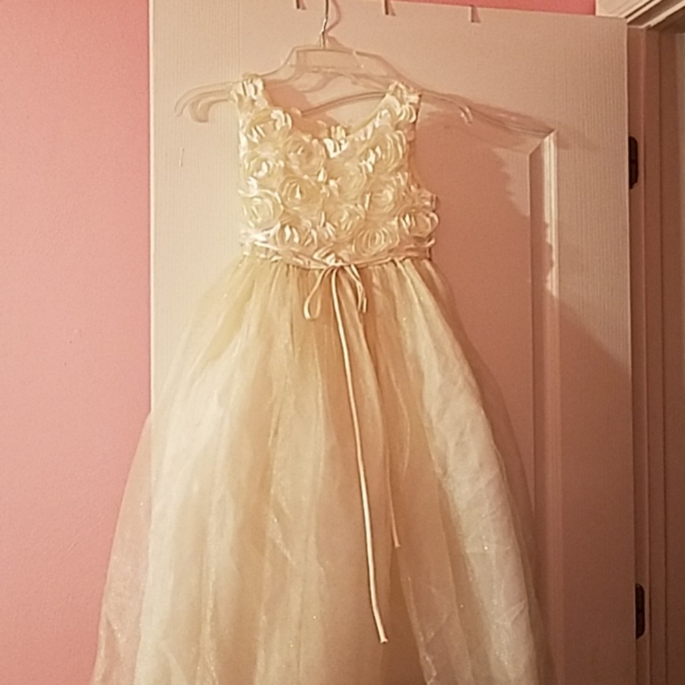 Off White Flower Girl Dress